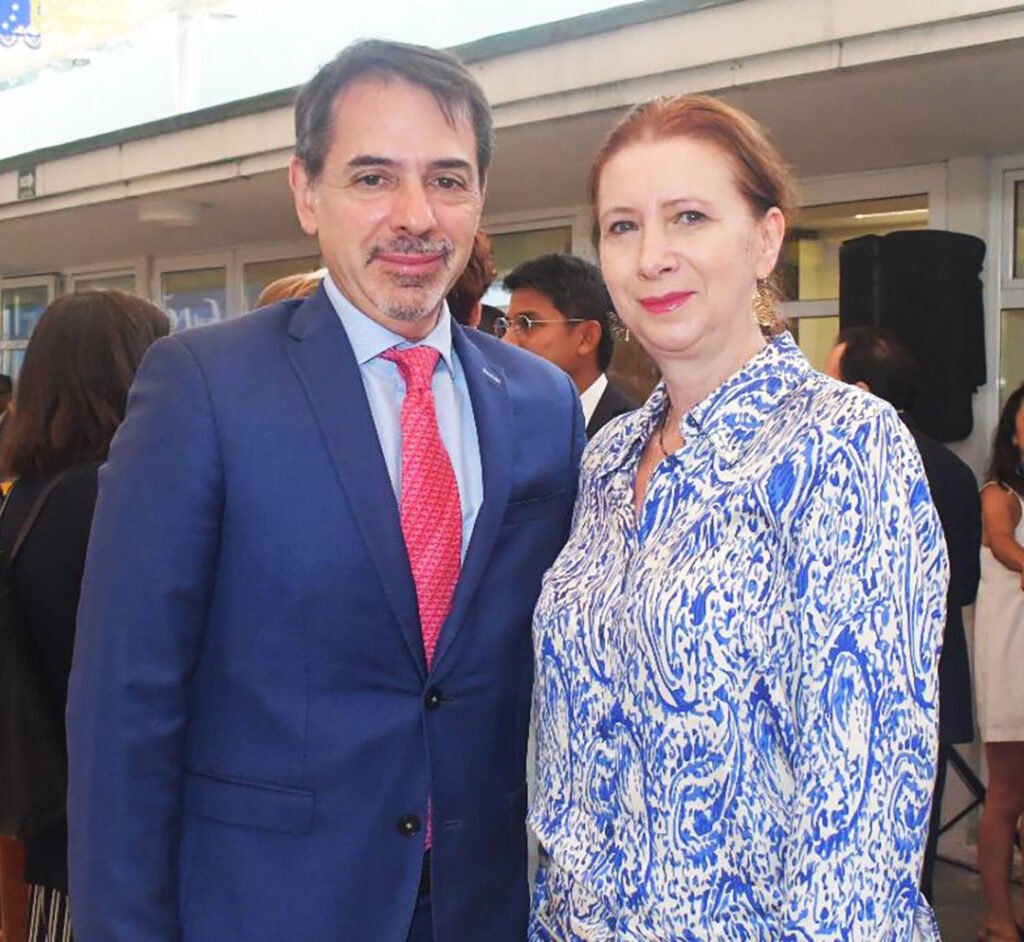 Juan Duarte, embajador de España y Carmen Mihalascu
