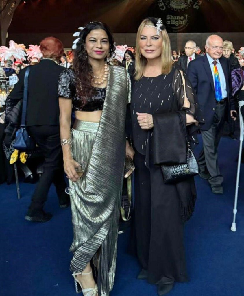 Mamta Gupta, Presidenta de Inner Wheel International 2024-2025 y Mayiya McGuiness en la Cena Gala de Clausura.